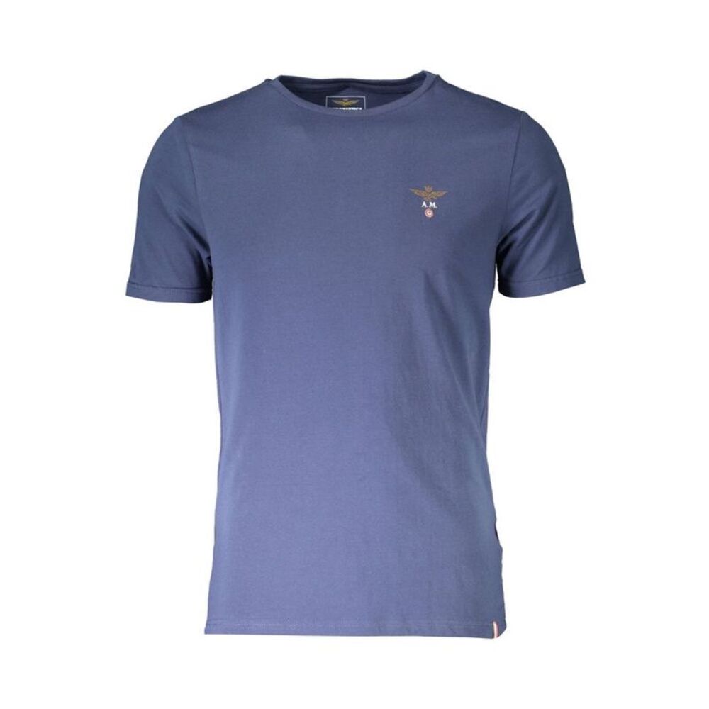 Aeronautica Militare Blu Cotton Men Men's T-Shirt